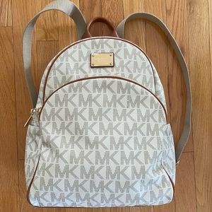 Michael Kors Coated Leather Backpack